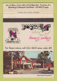 Matchbook Cover - Coachmen Restaurant Tiverton RI 40 Strike