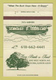 Matchbook Cover - Flora Bank and Trust Flora IL 40 Strike