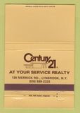 Matchbook Cover - Century 21 Real Estate Lynbrook NY 40 Strike
