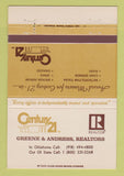 Matchbook Cover - Century 21 Real Estate Bixby Jenks Owasso OK 40 Strike