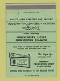 Matchbook Cover - Memphis Production Credit Association Memphis TX 40 Strike