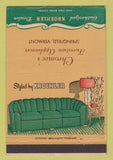 Matchbook Cover - Kroehler Furniture Springfield VT Chromec's 40 Strike