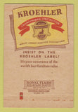 Matchbook Cover - Kroehler Furniture Springfield VT Chromec's 40 Strike