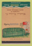 Matchbook Cover - Kroehler Furniture South Norwalk CT 40 Strike