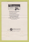 Matchbook Cover - Texas Solartron Solar Grapevine TX 40 Strike
