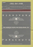 Matchbook Cover - Parachute Miami FL Bal Harbour Shops WEAR 40 Strike