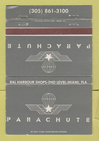 Matchbook Cover - Parachute Miami FL Bal Harbour Shops WEAR 40 Strike