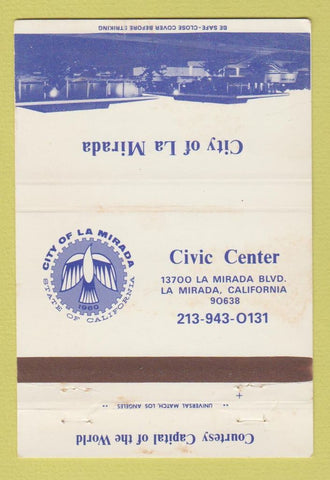 Matchbook Cover - Ciyt of La Mirada CA WEAR 40 Strike