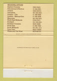 Matchbook Cover - Gardner Merchant Reigate Surrey UK 40 Strike