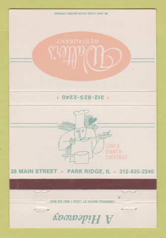 Matchbook Cover - Walter's Restaurant Park Ridge IL 40 Strike