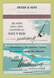 Matchbook Cover - Hamilton Watches Peter & Sons  40 Strike