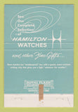 Matchbook Cover - Hamilton Watches Peter & Sons  40 Strike