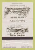 Matchbook Cover - Avon Old Farms Inn Avon CT 40 Strike