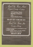 Matchbook Cover - Avon Old Farms Inn Avon CT 40 Strike