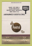 Matchbook Cover - Flood Company Penetrol Hudson OH wood finish 40 Strike