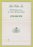 Matchbook Cover - Fred Weber Building Industrial St Louis MO 40 Strike