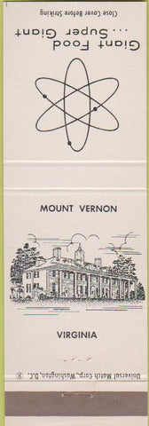 Matchbook Cover - Giant Food Grocery Store