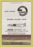 Matchbook Cover - Gibson Equipment Contractors Cleveland OH 40 Strike