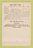 Matchbook Cover - Joe Bodwin Real Estate Santa Rosa CA GREEN WEAR 40 Strike