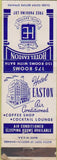 Matchbook Cover - Hotel Easton