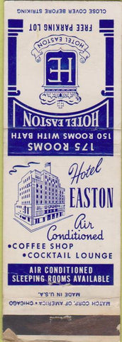 Matchbook Cover - Hotel Easton