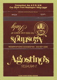 Matchbook Cover - Agostino's Restaurant Washington DC 40 Strike
