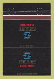 Matchbook Cover - Zeller Electric ST Louis MO 40 Strike