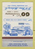 Matchbook Cover - FW Burns Machinery Butler WI 1980 40 Strike