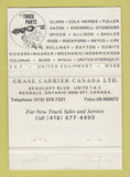 Matchbook Cover - Crane Carrier Trucks Rexdale ON WEAR 40 Strike