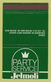 Matchbook Cover - Party Service Jelmoli Cardinal Zurich Switzerland 40 Strike