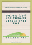 Matchbook Cover - Breakers West Real Estate 40 Strike