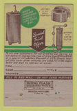 Matchbook Cover - MJ Blons Water Coolers Chicago IL 40 Strike