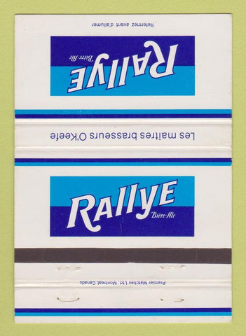 Matchbook Cover - Rallye Beer Canada 40 Strike