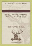 Matchbook Cover - Routh Street Brewery Dallas TX Beer 40 Strike
