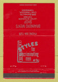 Matchbook Cover - Brainerd Men's Shop Clothes Chattanooga TN 40 Strike