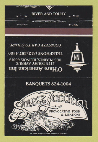 Matchbook Cover - Sweez Zacchini Restaurant Des Plains NY O'Hare Inn 40 Strike