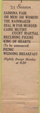 Matchbook Cover - Corning Glass Center Summer Theatre 1955
