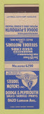 Matchbook Cover - Steudel Motors Dodge Plymouth Cleveland OH