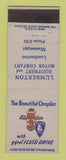 Matchbook Cover - Lumberton Chrysler Plymouth Lumberton MS