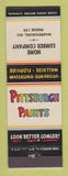 Matchbook Cover - Pittsburgh Paints Home Lumber Warrensburg MO