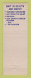 Matchbook Cover - Top Hat Cafe Warrensburg MO Motel