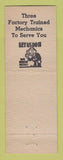 Matchbook Cover - Sedalia Typewriter Sedalia MO