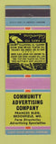 Matchbook Cover - Community Advertising Company Brookfield MO