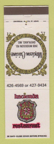 Matchbook Cover - Hacienda Restaurant Mexican Overland MO
