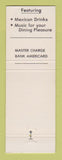 Matchbook Cover - Hacienda Restaurant Mexican Overland MO
