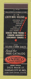 Matchbook Cover - United Farm Agency Kansas City MO