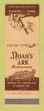 Matchbook Cover - Noah's Ark Restaurant St Charles MO