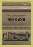 Matchbook Cover - Expo Inn Knoxville TN GOLD 40 Strike