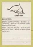 Matchbook Cover - Expo Inn Knoxville TN GOLD 40 Strike
