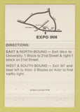 Matchbook Cover - Expo Inn Knoxville TN RED 40 Strike